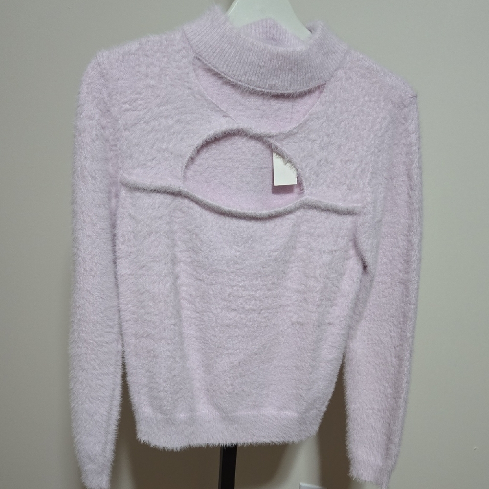 Greylin Light Pink Cowl Neck Sweater